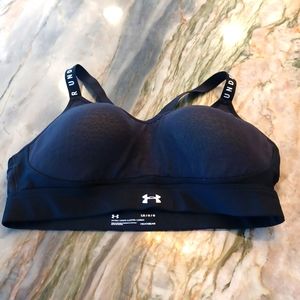 Under Armour Black Bra top, size Large